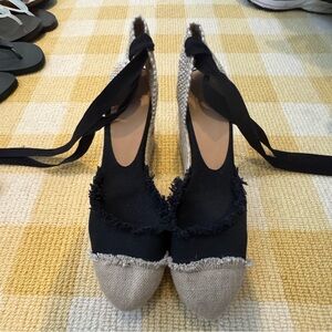 Castaner Black and Tan Espadrilles